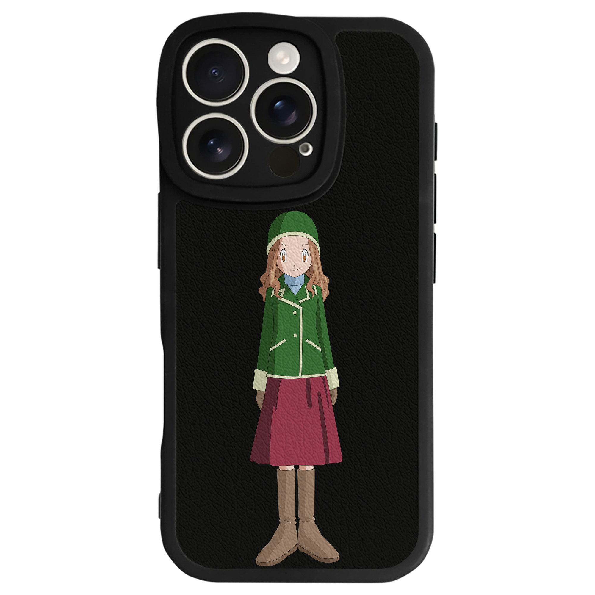 （画像用） Digimon デジタルモンスター/デジモン 【iPhone 16シリーズ対応】シリコンスマホケース（レザー調） 材質：シリコン